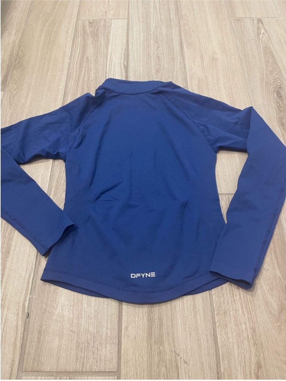 DFYNE Zippy Full Zip Longline Seamless Jacket Enchanted Blue Sz S - Picture 4 of 14